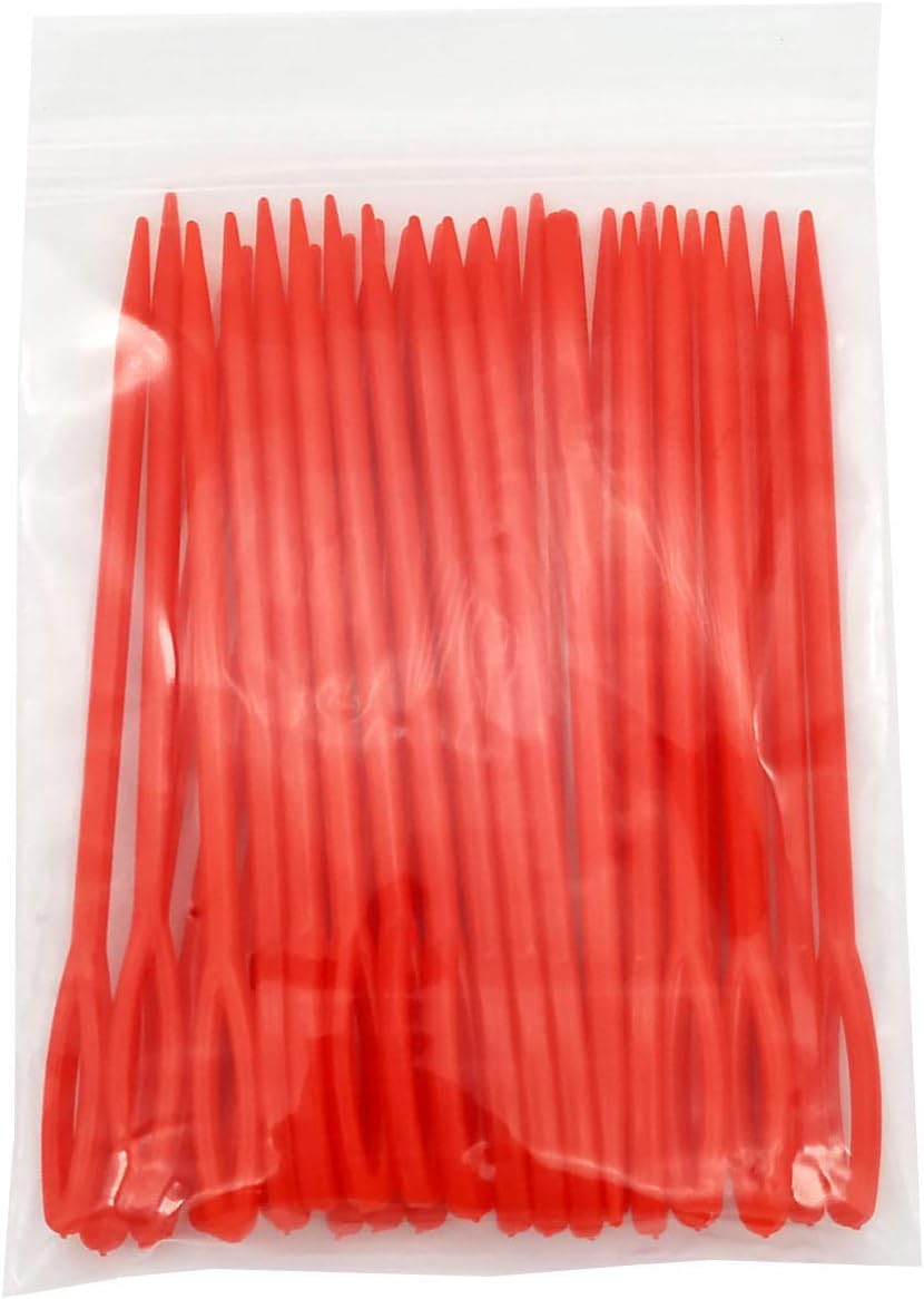 30 Pieces Red Plastic Sewing Needles, 9CM Length, Large Eye 6mm, Blunt Needles, Learning Needles, Plastic Yarn Needles, Safety Lacing Needles, Safety Needles for Kids, Darning Needles