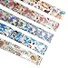 10 Rolls Laser Holographic Nail Foil Sticker Colorful Flower Starry Sky Manicure Transfer Decals Nail Art DIY Decoration Kit