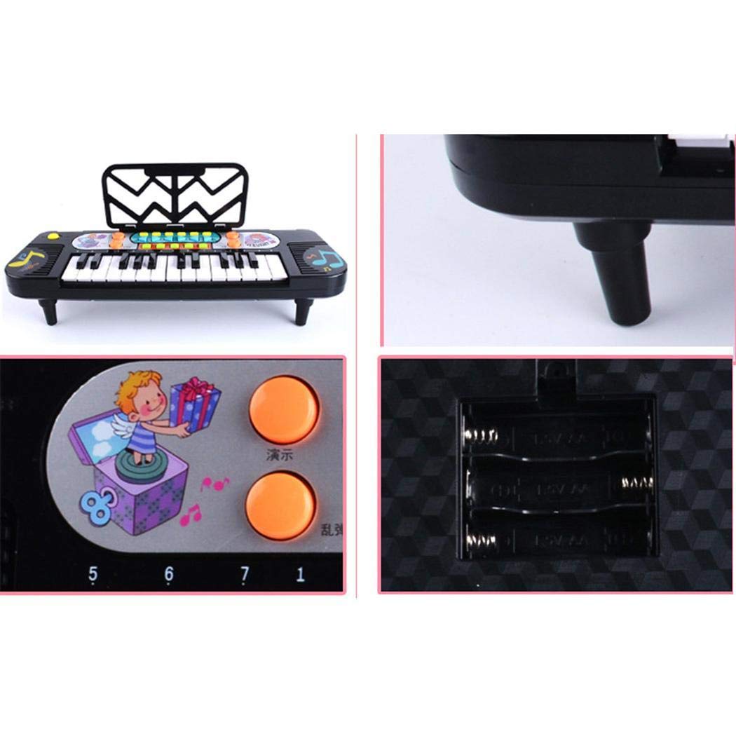 kirken Kids Children 37-Key Electronic Organ Toys Musical Instrument Piano Toy Pianos Keyboards Toy Gift
