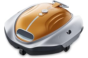 BUBLUE Bubot 300P Cordless Robotic Pool Vacuum,Pool Cleaner Robot with Powerful Suction,Auto- Parking, LED Indicator, 90Mins Lasting Time, Ideal for Above-Ground Flat Pool up to 850 Sq.ft