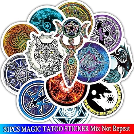 Inveroo 50 Unids Vikings Pegatinas para Portátil Equipaje Patineta ...