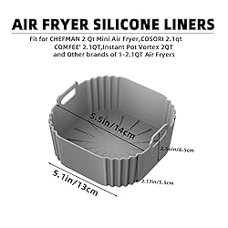 Silicone Air Fryer Liners for CHEFMAN 2 Qt Mini Air