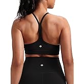 HeyNuts to Freest Womens Y Back Sports Bra, Spaghetti Strap Racerback Low Impact Workout Yoga Tops Padded A-C Cups *Updated