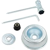 AILEETE Blade Adapter Attachment Maintenance Kit for Stihl FS55 FS55R FS56 FS56RC FS70R FS80 FS85 FS90 FS90R FS94 FS100RX FS110 FS120 FS130 FS130R (Thrust Washer, Rider Plate, Collar Nut, Wrench)