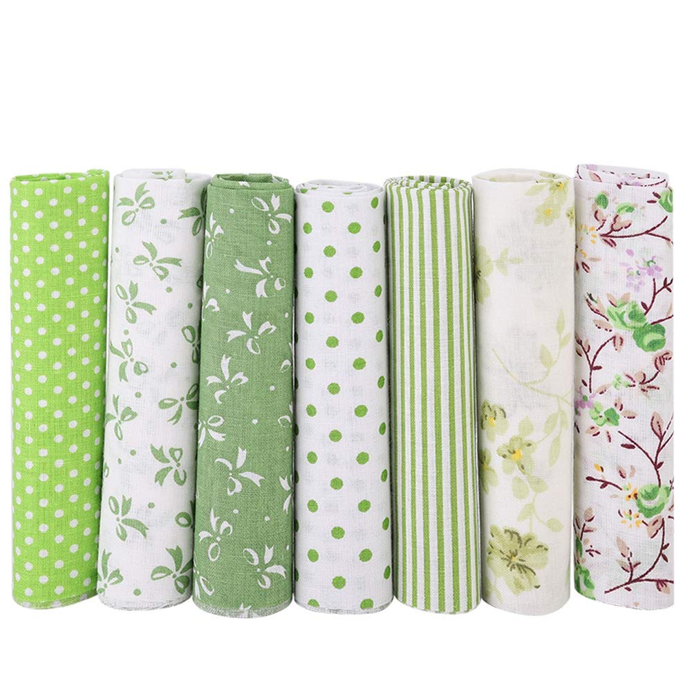 Gerioie Fabric Bundle Patchwork, Cotton Craft Fabric, Stylish Craft Fabric Hobby Fabric for Cushion Cover for Wallet(25 * 25cm)