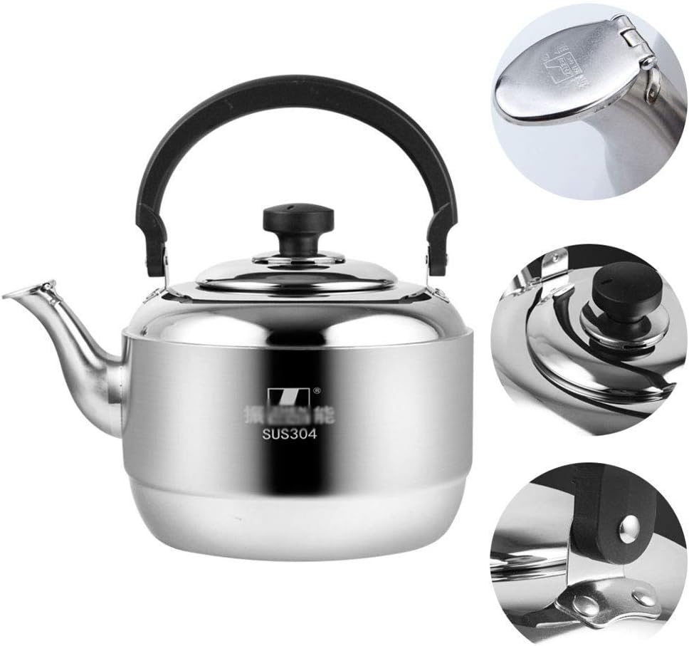 5L/6L/7L Stainless Steel Stove Top Tea Kettle Teapot Stove Top Camping