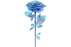 Piececool 3D Metal Puzzles Rose Flower Model Kits, Artificial Fake Flowers Metal Building Blocks DIY 3D Puzzle for Adults Anxiety Relief Toys, for Father Mothers Valentines Day, 15Pcs