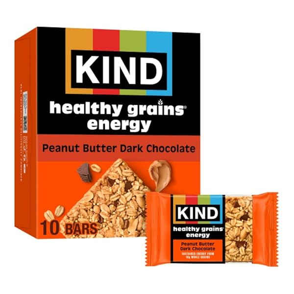 KIND HEALTHY GRAINS ENERGY BARS, PEANUT BUTTER DARK...