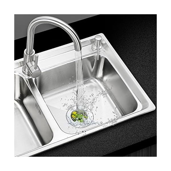 Fengbao 2PCS Kitchen Sink Strainer - Stainless Steel, Large Wide Rim 4.5" Diameter - Image 9