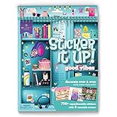 Craft-Tastic Sticker It Up! – Reusable Sticker Book for Kids – 750+ Repositionable Stickers Create Designs on 8 Scene Pages for Hours of Mess-Free, Screen-Free Fun