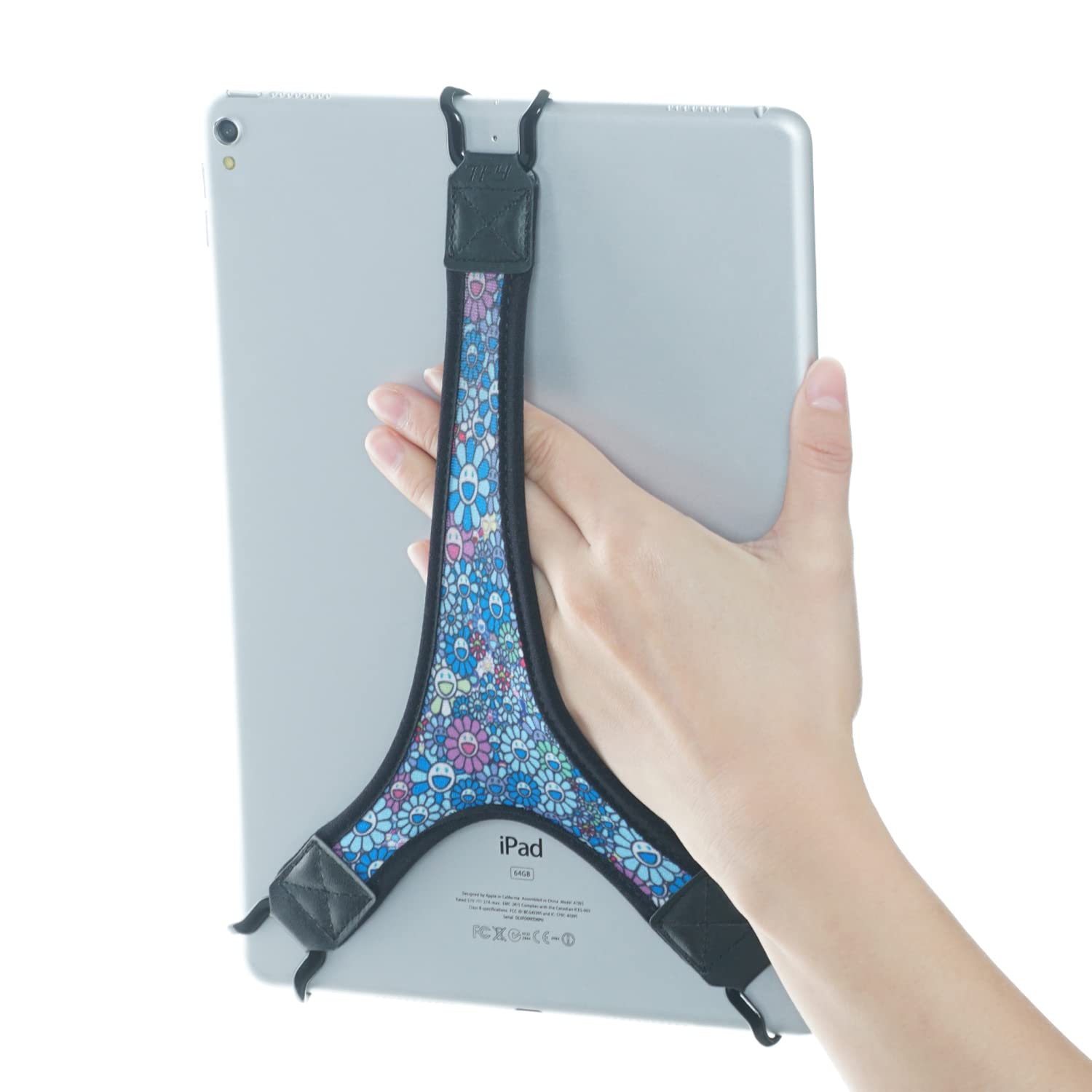 TFY Security Hand Strap Holder Finger Grip for Tablets - iPad Air/iPad Pro 9.7" / iPad 9.7" / Galaxy Tab 10.1" / Tab 4 10.1" / Pro 10.1" / Tab S 10.5 and More (Sun Flower)