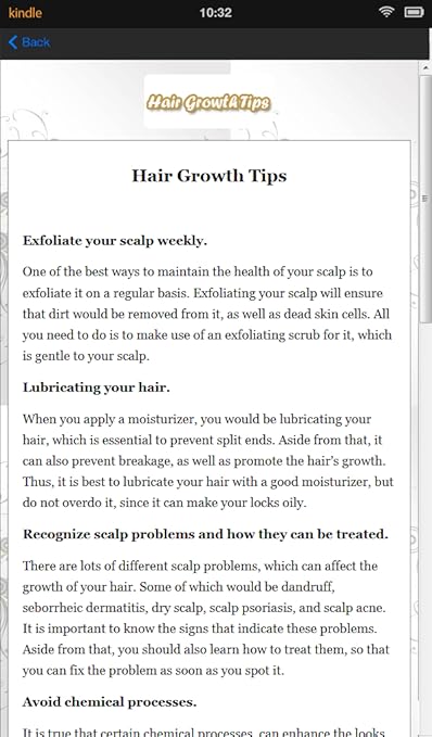 Amazon Com 100 Hair Growth Tips Free Appstore For Android