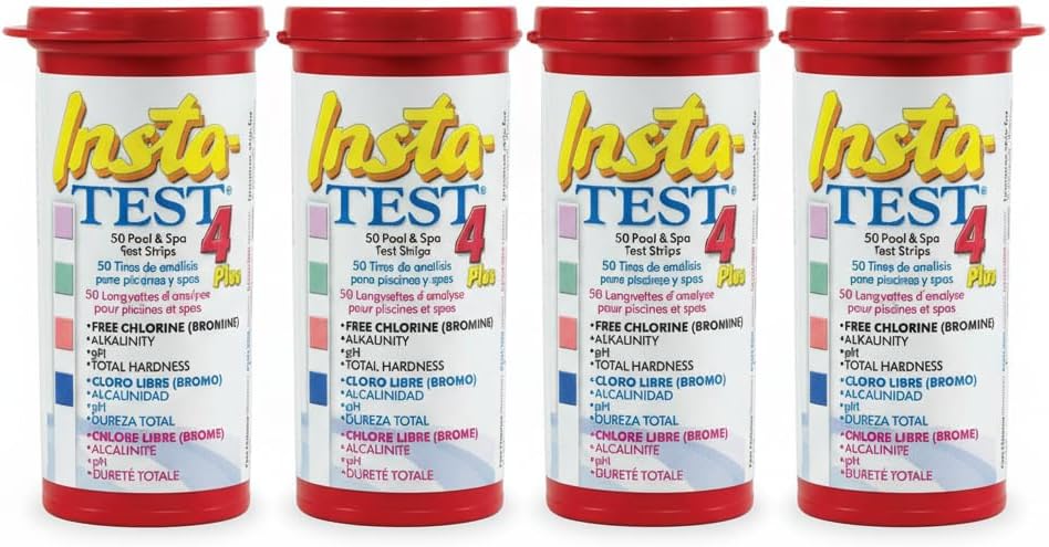 LaMotte 4-Way Insta Test Strips for Pool & Spa - 4 x 50 Tests
