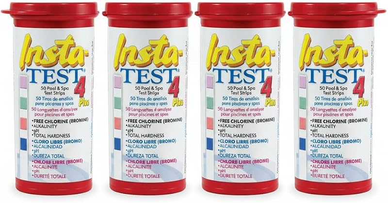 LaMotte 4-Way Insta Test Strips for Pool & Spa - 4 x 50 Tests