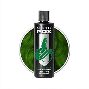 Arctic Fox Vegan and Cruelty-Free Semi-Permanent Hair Color Dye (8 Fl Oz, PHANTOM GREEN)