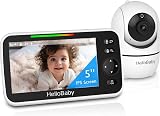 HelloBaby HB6550 Baby Monitor with Camera Night Vision 5in Screen 30H Battery view 1