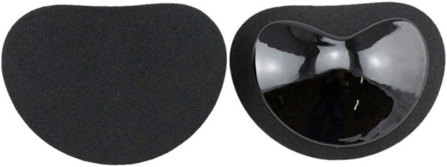 Silicone Adhesive Bra Pads Inserts,Push Up Sticky Bra Pad Breast Enhancer (1 Pair) by Elicico (black)