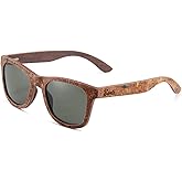 Benti Shades Cork & Maple Wood Polarized Sunglasses for Men and Women - Bamboo and Wooden Sunglasses - UV Protected Picassos'