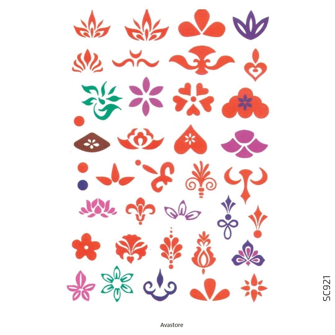 Avastore Tatuaje Temporal Para Mujer Con Flor De Loto Y Lirio Y