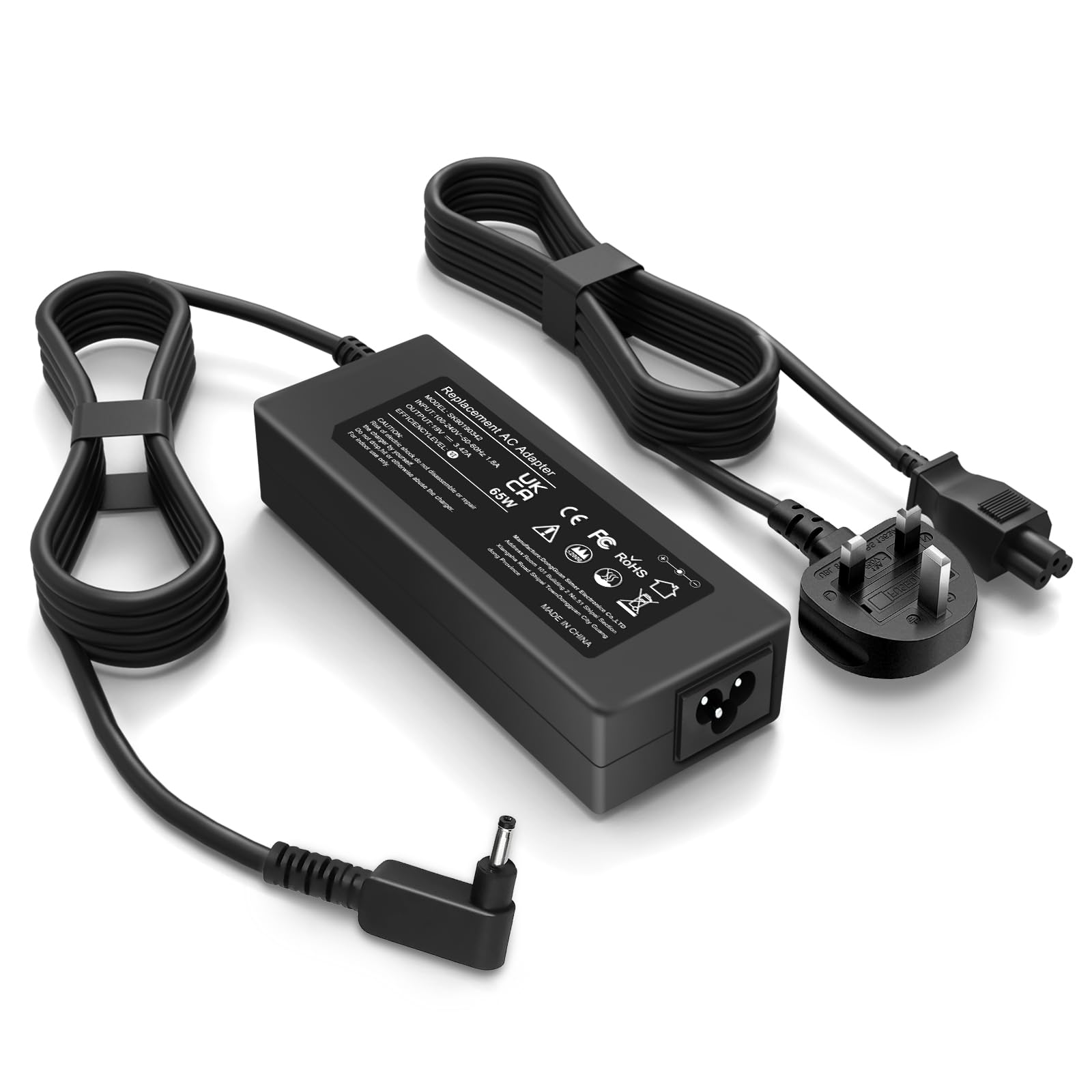 SIKER 19V 3.42A Replacement Laptop Adapter Charger For Acer-Chromebook 15 14 13 11 R11 B5 CB5-571 C720 C720p C740 Power Cord,CB3-111-C19A, CB3-111-C670, Acer Aspire One Cloudbook AO1-131, AO1-431