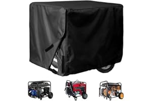 Generator Cover for Firman T07573 9375W-7500W, 420D Portable Generator Cover Heavy Duty Outdoor Rain & Dirt Protection with W