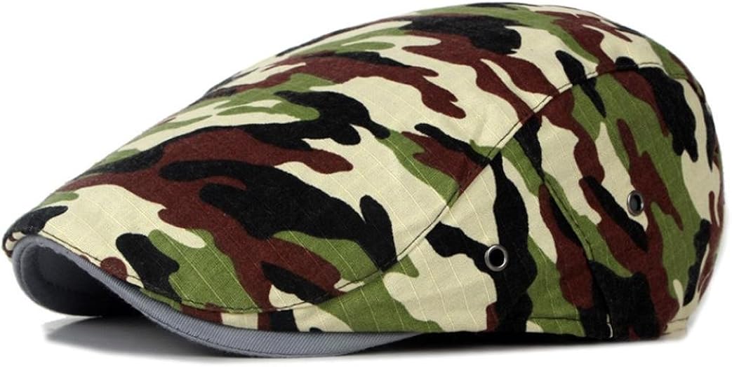 camouflage flat cap