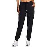 RBX Active Women's Athletic Super Soft Lightweight Cuffed Tapered Jogger Sweatpants with Pockets
