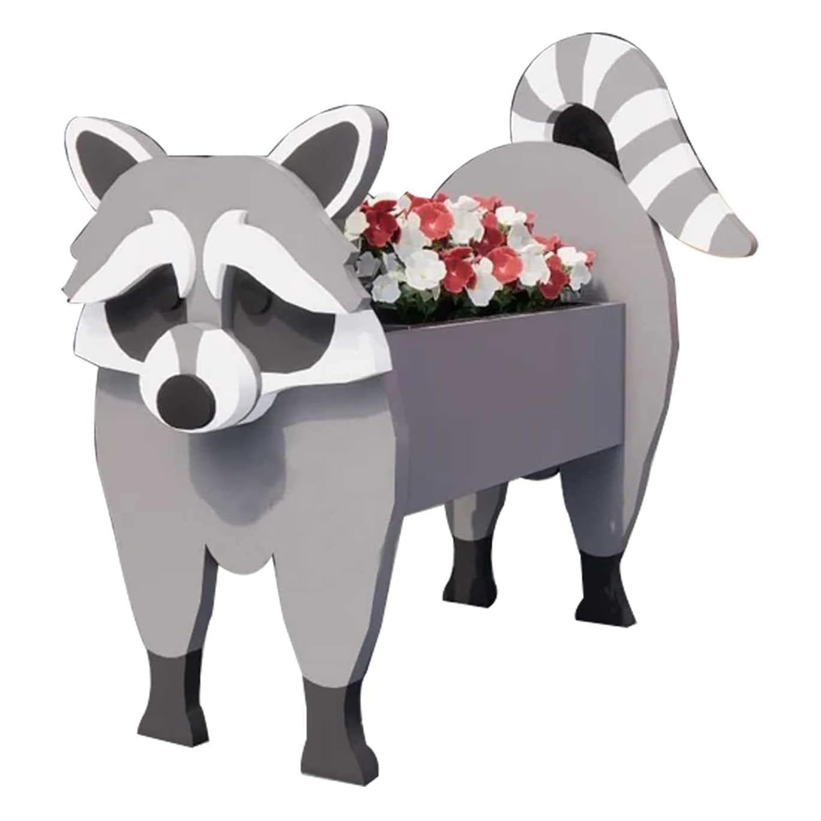 BestAlice Flower Pots, Animal Planter, Large Creative and Cute Pet Planters Suitable for Home Decoration and Gifts Plant Storage Container Holder Office Home Indoor Decor Gift(Raccoons)