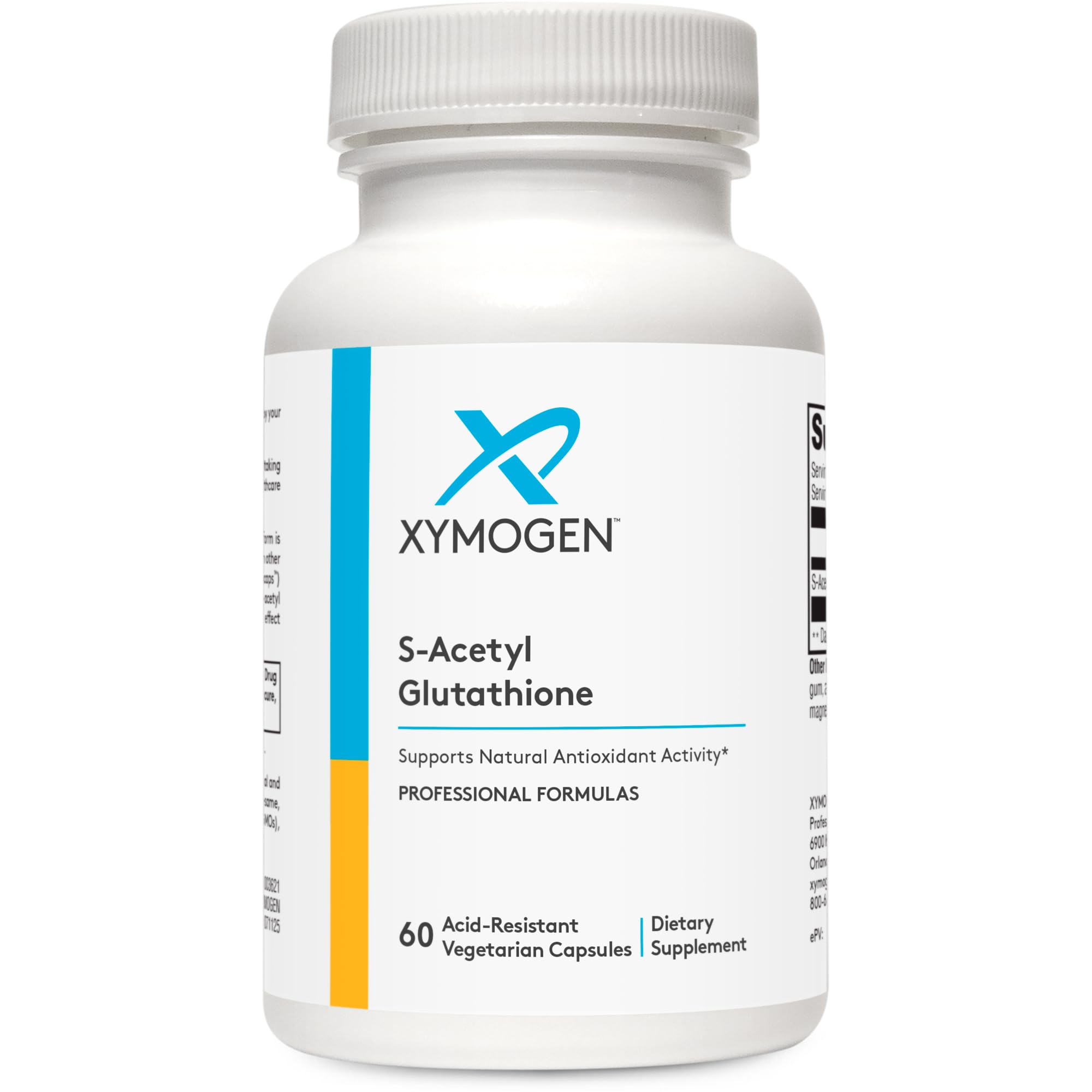 xymogen acetyl glutathione Mua XYMOGEN S-Acetyl Glutathione - Acetylated Glutathione Supplement -  Antioxidant & Cellular Support - Stomach Acid-Resistant Capsules - Non-GMO  & Gluten-Free - 60 Capsules trên Amazon Mỹ chính hãng 2026
