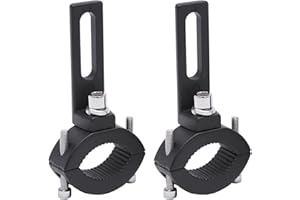 AHULIN 2Pcs Motorcycle Spot Fog Driving Light Fork Mount Clamp Bracket Headlight Holder