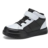 Yadurdu Kids Sneakers Boys Running Shoes Girls High Top Casual Lightweight Classic Adjustable Strap Sneakers