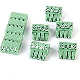 5Pcs 4-Pin PCB Screw Terminal Block Connector PCB Mount DT 300V 8A