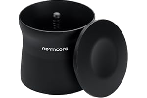 Normcore 54mm Magnetic Dosing Cup, Espresso Dosing Cup, Barista Coffee Grinder Dosing Tools Fit 54mm Breville Sage Portafilter Basket, Matte Black Anodized Aluminum
