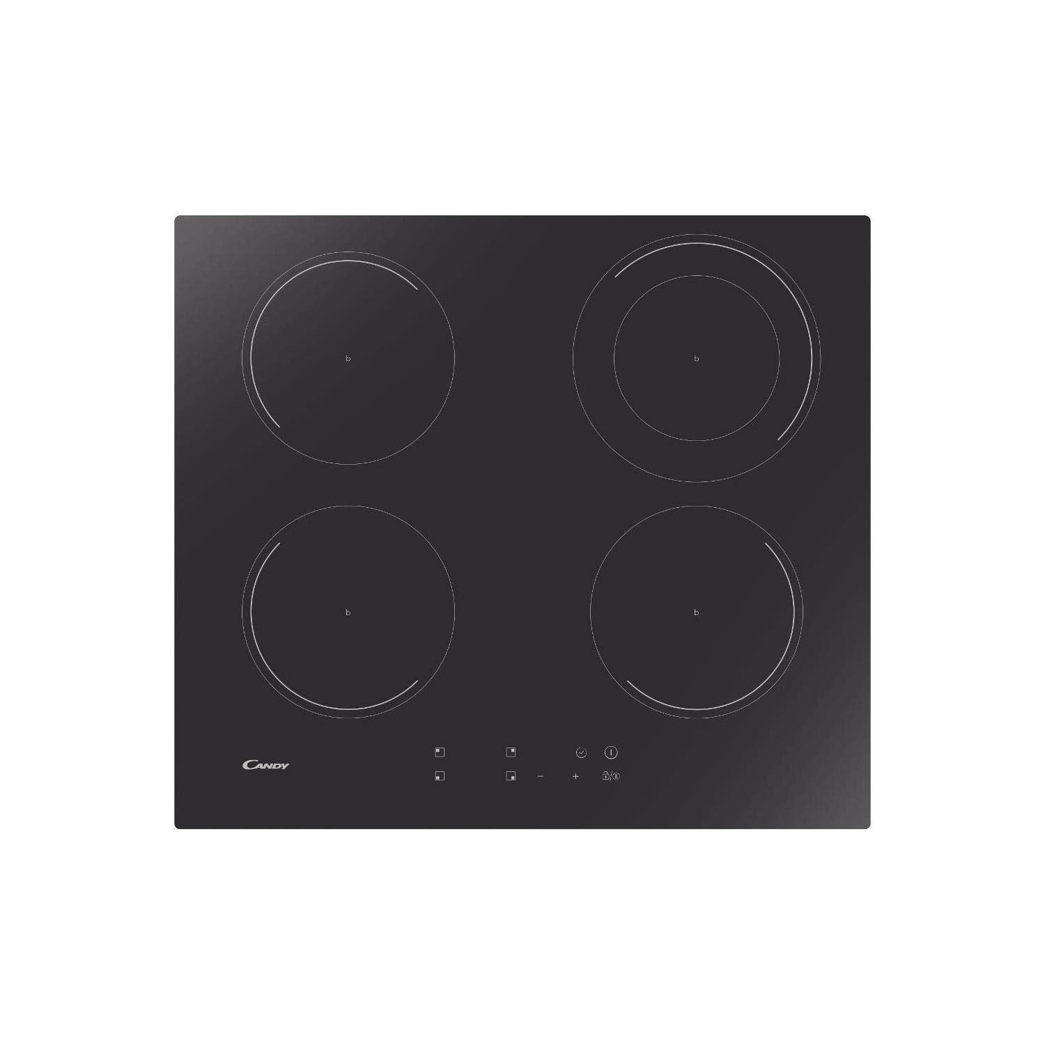 Candy Ci642cc 59cm Touch Control Induction Hob Black Works