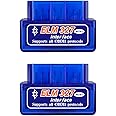 Dickno 2PCS ELM327 OBDⅡ Car Auto Diagnostic Scanner, Professional Automotive Bluetooth Scan Tool and Code Reader, Universal Vehicle Interface Adapter Diagnostic Tool Scanner