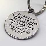 Padding Paws Personalised Engraved Dog Tag Tag ID Name UK Hand Finished view 2