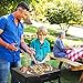 EVOLAND BBQ Charcoal Grill, Folding Portable Lightweight Small Barbecue Grill Tools for Outdoor Grilling Cooking Camping Hiking Picnics Tailgating Backpacking Party