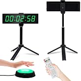 YZ Gym Timer Clock for Home Gym, Fitness Timer with Stopwatch Button, Large Digital Stopwatch Countdown Clock, 12/24H Digital Wall Clock, with Stand