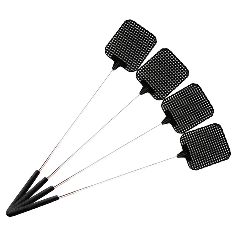 Telescopic Telescopic Fly Swatter Stainless Steel Telescopic Rod Bug Swatter Pack of 4