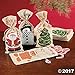 12 Canvas Holiday Gift Bags and Ties Set