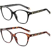 Kafirlo Bifocal Reading Glasses Women Cat Eye Blue Light Blocking Computer Reader Clear Top No Line Transition Ladies Eyewear