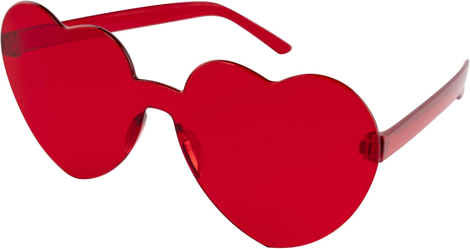 Juliyeh Pack of 8 Glasses Heart Hippie Glasses Retro Costume Glasses Christmas Funny Mirror Party Glasses for Birthday Party Agent Party for Children and Adults - Image 4