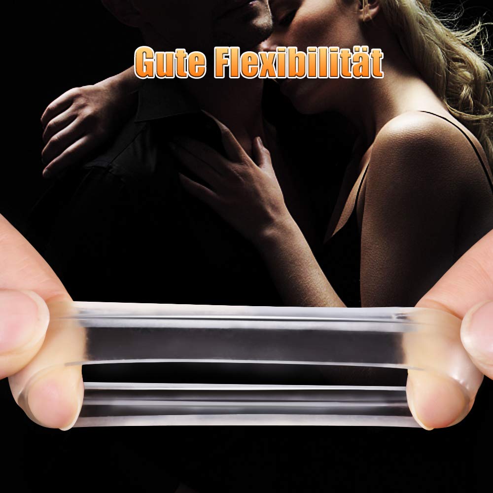 FONDLOVE Penisringe Vorhaut Zurückhalte Cockringe zur Potenzsteigerung Medizinisches Silikon Zwei