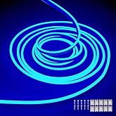 dobestyou Blue Neon LED Strip Lights, 16.4ft 12V DC 600 SMD2835 LEDs Waterproof Flexible Rope Light for Indoor &amp; Outdoor Home Decoration (Power Adapter Not Included)