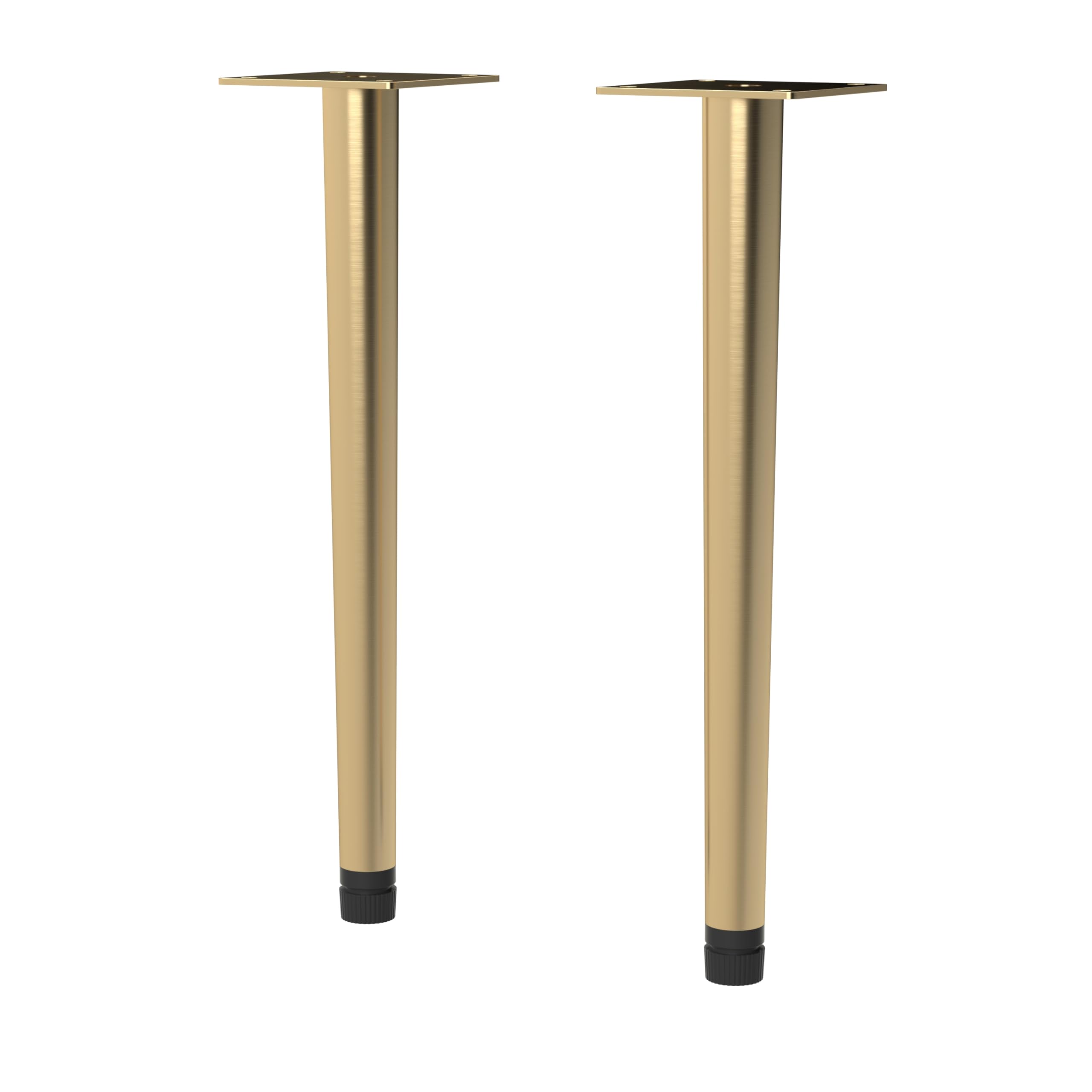 nuie NFL826 Bathroom Accessories Wall Hung Vanity Unit 2 Piece Decorative Leg Set, 70 x 260 x 70mm, Brushed Brass