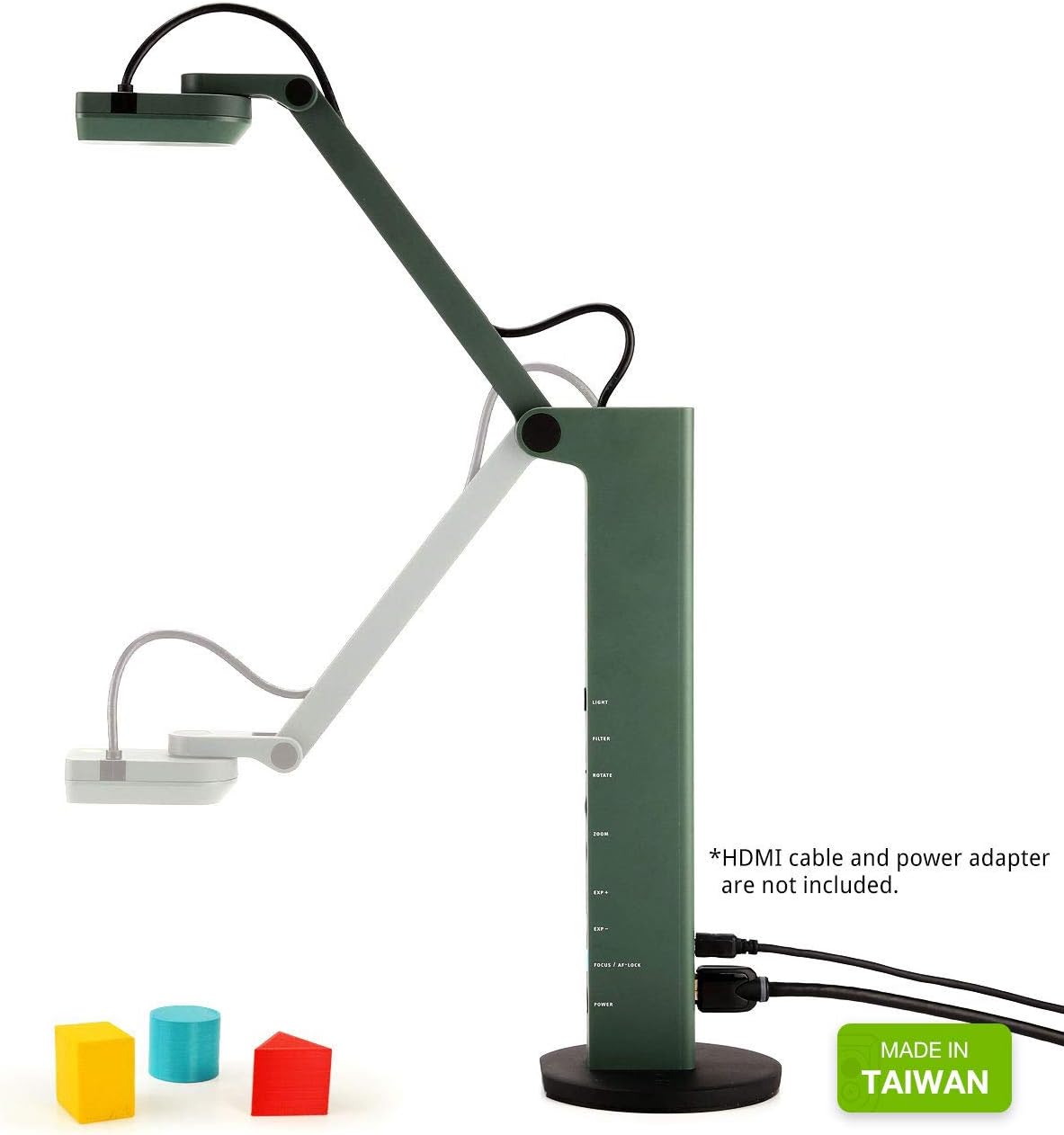 Ipevo VZ-R HDMI/USB Dual Mode 8MP Document Camera — Mac OS, Windows, Chromebook Compatible for Live Demo, Web Conferencing, Remote Teaching, Distance Learning, 8 Megapixel (5-883-4-01-00) : Camera & Photo