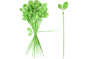 Easecos 30 Pcs Leaf Shape Zip Ties - Heavy Duty Self-Locking Plastic Cable Ties Decorative Plant Zip Tie for Indoor & Outdoor