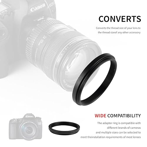 WIIYE 67mm to 82mm Step-Up Ring Filter Adapter for All Brands UV