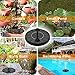 Solar Pump, Solar Fountain Pump, LEMBO DIRECT Portable Solar Birthbath Water Fountain 1.4W Free Standing & Floating Outdoor Submersible Powered Water Pumps For Small Pond, Swimming Pool, Garden, Patio