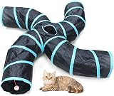 Bemodst S-Type Cat Tunnel 2/3/4 Way Collapsible Small Animal Maze view 1